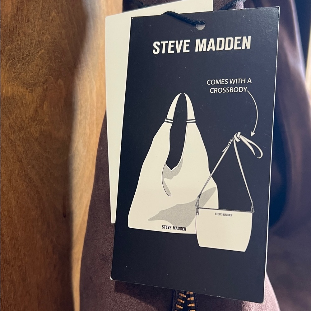 Steve Madden | Chocolate Hobo Bag w/ Extra Crossbody Bag & Strap. - Picture 4 of 14